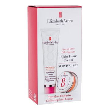 Elizabeth Arden Eight Hour Cream Skin Protectant darilni set dnevna nega kože Eight Hour Cream Skin Protectant 50 ml + balzam za ustnice Eight Hour Cream Lip Protectant 14,6 ml za ženske