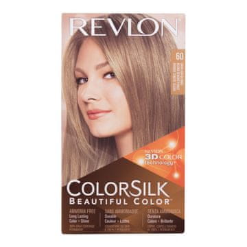 Revlon Colorsilk Beautiful Color odtenek 60 Dark Ash Blonde darilni set barva za lase Colorsilk Beautiful Color 59,1 ml + razvijalec barve 59,1 ml + balzam 11,8 ml + rokavice