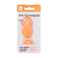 Real Techniques Mini Miracle Concealer Puff darilni set aplikator za ličenje 3 kos za ženske