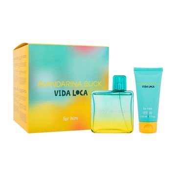 Mandarina Duck Vida Loca darilni set toaletní voda 100 ml + gel za prhanje 50 ml za moške