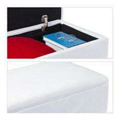 Northix Žametna klop za shranjevanje, elegantna z lesenimi nogami, nosilnost do 400 lbs