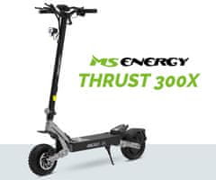 MS ENERGY Thrust 300X električni skiro, 2x 300W motor, do 60km, 720Wh, srebrno črn (MS-ENERGY-ES-THRUST-300X)