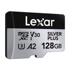 Lexar Set 2x Silver Plus microSDXC 128GB kartic z adapterjem