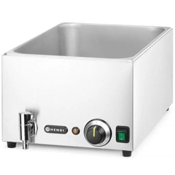 Hendi Električni vodni grelnik z nastavljivo temperaturo za GN1/1 150 mm s pipo – Hendi 238912