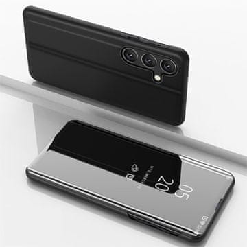 HURTEL Zaščitni ovitek za Samsung Galaxy S24 FE Clear View Case – črn