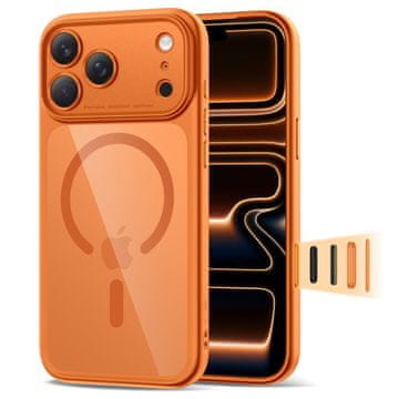 Tech-protect Ovitek Magpeak Magsafe CC za iPhone 17 Pro Max - prozorno oranžen