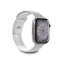 Puro Silikonski pašček za Apple Watch 42 44 45 49 mm Icon bel - 2 kosa.