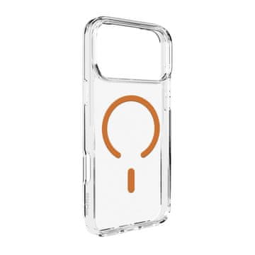 Puro Ovitek MagSafe za iPhone 17 Pro Lite - prozoren oranžen obroč