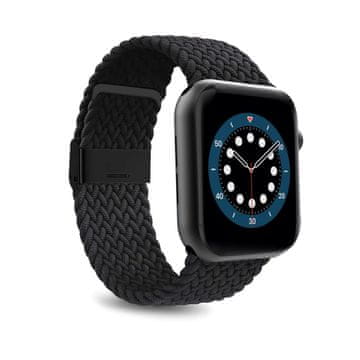 Puro Najlonski pašček za Apple Watch 42 44 45 49 mm zanka - črna