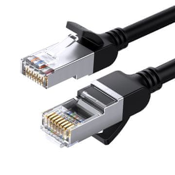 Ugreen Omrežni kabel RJ45 Ethernet Cat 6 U/UTP okrogel, 3 m - črne barve