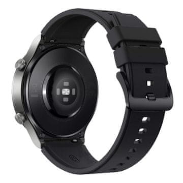 HURTEL SILIKONSKI PAŠČEK ZA HUAWEI WATCH GT 2/3/4 PRO 2E 46 MM ČRNI PASČEK