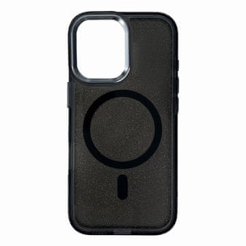 HURTEL Glitter etui za Samsung Galaxy S25 Edge MagSafe – črno