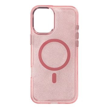 HURTEL Brokatni ovitek za Samsung Galaxy A36 5G Glitter Case MagSafe – roza