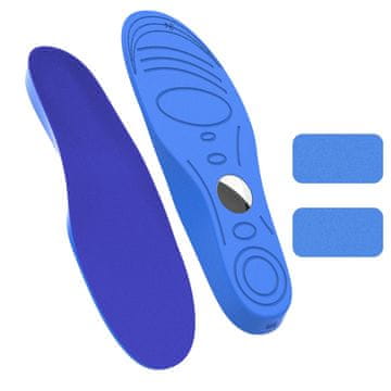 HURTEL Vložki za čevlje s prostorom za lokator AirTag 175-190 mm - modri