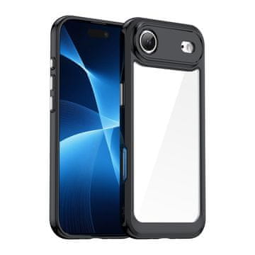 HURTEL Ovitek Outer Space za iPhone 17 Air - črn, prozoren