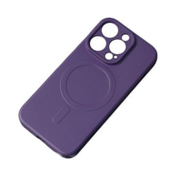 HURTEL Zaščitni ovitek za hrbtno stran za Samsung Galaxy A36 5G MagSafe Silicone Case – vijoličen