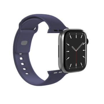 Puro Silikonski pašček za Apple Watch 44/45/46/49mm Icon - temno moder