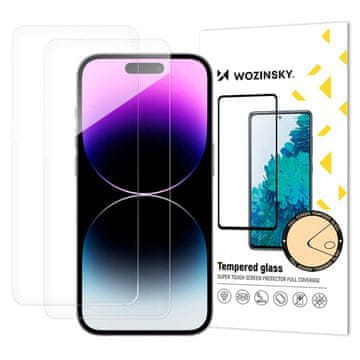 WOZINSKY ZAŠČITNO KALJENO STEKLO ZA IPHONE 17 PRO / 16 PRO, MOČNO, 2 KOS