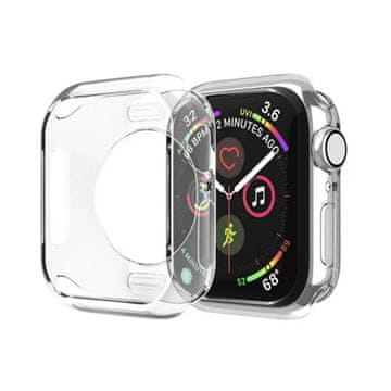HURTEL Ohišje za Apple Watch Series 7/8/9 41 mm Ultra Clear Watch Case – prozorno