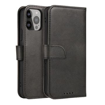 HURTEL Zaščitni ovitek z zavihkom za Samsung Galaxy S25+ Magnet Case - črn