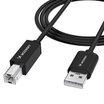 WOZINSKY Kabel za tiskalnik in skener USB-B – USB-A 480 Mb/s, 1 m – črn