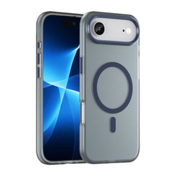 HURTEL Ohišje za iPhone 17 Air Magnetic Abrasive MagSafe – mat modro
