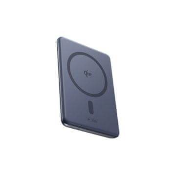 BASEUS Ultratanka prenosna baterija 5000 mAh s stojalom in kablom PicoGo AM31 Qi2 MagSafe 20 W – siva
