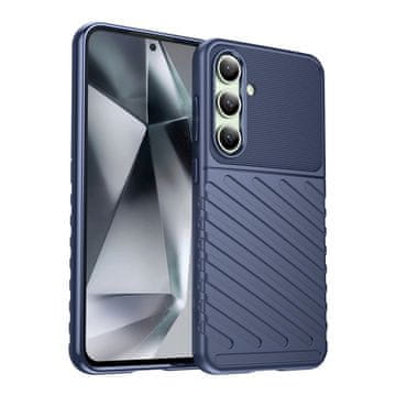 HURTEL Silikonski zaščitni ovitek za Samsung Galaxy S24 FE Thunder Case – modri