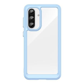 HURTEL Ohišje z elastičnim okvirjem za Samsung Galaxy A36 Outer Space Case – modro