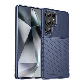 HURTEL Silikonski zaščitni etui za Samsung Galaxy S25 Ultra Thunder Case – modri