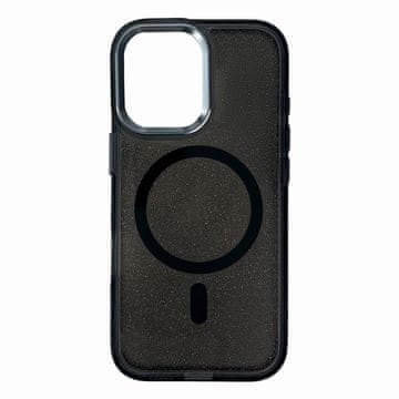 HURTEL Glitter etui za iPhone 17 Pro Max MagSafe – črno