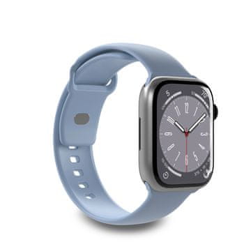 Puro Silikonski pašček za Apple Watch 42 44 45 49 mm Icon svetlo moder - 2 kosa.