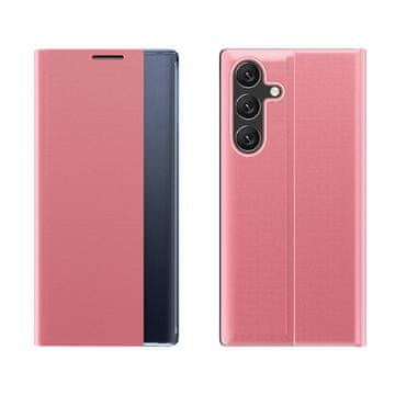 HURTEL Etui z zapiralko in stojalom za Samsung Galaxy A36 New Sleep Case – roza