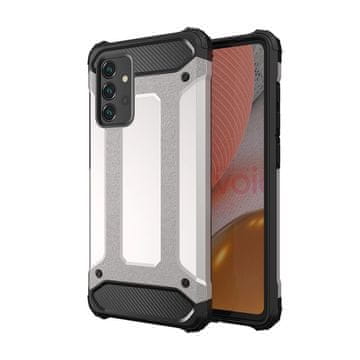 HURTEL Hibridno oklepno etui za Samsung Galaxy A26 Hybrid Armor – srebrno