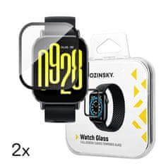 WOZINSKY Kaljeno steklo za Xiaomi Redmi Watch 5 Active Full Glue - 2 kosa.