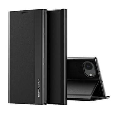 HURTEL Ovitek Sleep Pro za iPhone 16e s preklopnim stojalom - črn