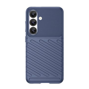 HURTEL Silikonski zaščitni etui za Samsung Galaxy S25 Thunder Case – modri