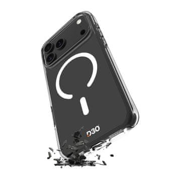 Puro Ovitek TPU PC Impact Clear D3O MagSafe za iPhone 17 Pro Max - prozoren