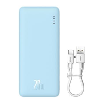 BASEUS Powerbank 20000mAh Airpow 20W s kablom USB-A - USB-C 50 cm - moder