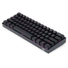 Redragon Dragonborn K630 mehanska tipkovnica, TKL, LED, SLO/HR, črna
