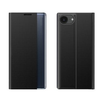 HURTEL Ohišje z zapiralko in stojalom za iPhone 16e New Sleep Case – črno