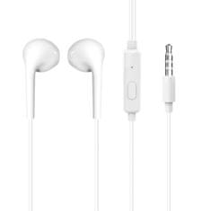 DUDAO Žične ušesne slušalke X10S z 3,5-mm mini jack priključkom, dolžina 1,15 m – bele