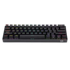 Redragon Draconic K530 brezžična mehanska tipkovnica, TKL, RGB, Bluetooth, črna, SLO/HR nabor znakov