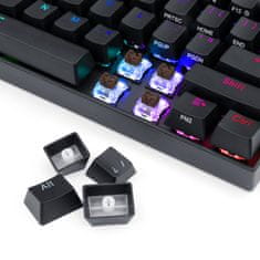 Redragon Draconic K530 brezžična mehanska tipkovnica, TKL, RGB, Bluetooth, črna, SLO/HR nabor znakov
