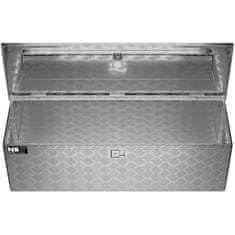 MSW Aluminijasta transportna zaboj za orodje, ki se zaklepa s ključem, 150 l, 124 x 38,5 x 38,5 cm