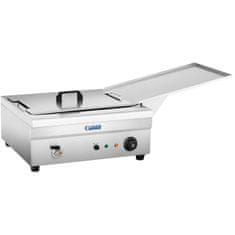 Royal Catering Cvrtnik za ribje krofe s pladnjem za kapljanje 3200 W 230 V 14 l