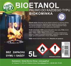 GSG24 Bioalkohol, bioetanol, BIO gorivo za biokamin, 5 l