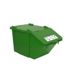 Meva KOŠ ZA LOČEVANJE ODPADKOV, VEČSKLADIŠČNI MODULARNI, ZELEN 45L