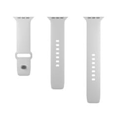 Puro Silikonski pašček za Apple Watch 42 44 45 49 mm Icon bel - 2 kosa.