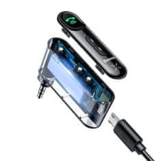 BASEUS Bluetooth avtomobilski oddajnik aux Mini Jack 3,5 mm Overseas Edition črne barve